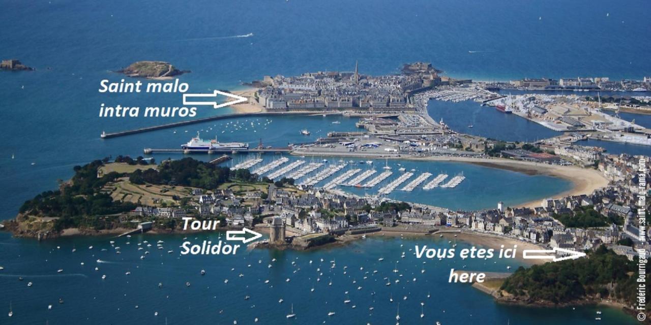 Logement Entier Saint Malo Vue Mer, Proche Ferry, Commerces Et Plage Solidor 50 M Bagian luar foto